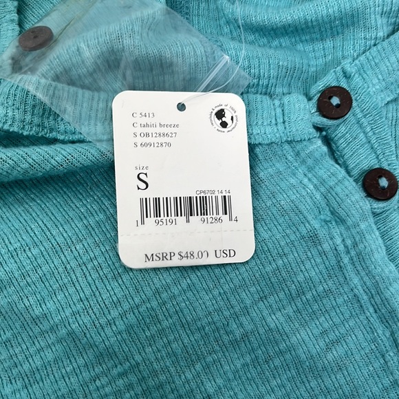 FREE PEOPLE WE THE FREE Dream Weaver Tank Tahiti Breeze Top Size Small NWT - Picture 5 of 10